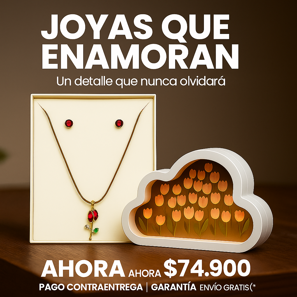 Espejo decorativo con luz cálida que crea un ambiente íntimo para tu pareja