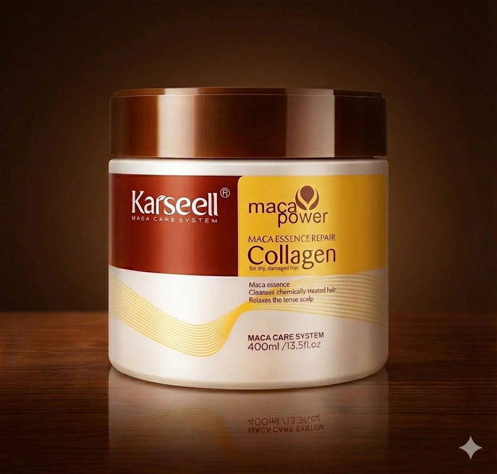 MASCARILLA CAPILAR DE COLÁGENO KARSEELL ORIGINAL| REPARA EL CABELLO DAÑADO DESDE EL PRIMER USO