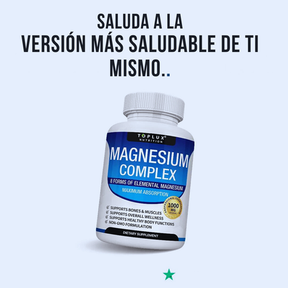 MAGNESIO 8 EN 1 | CALMA EL ESTRÉS Y DUERME PROFUNDO (Lleva 2 paga 1)