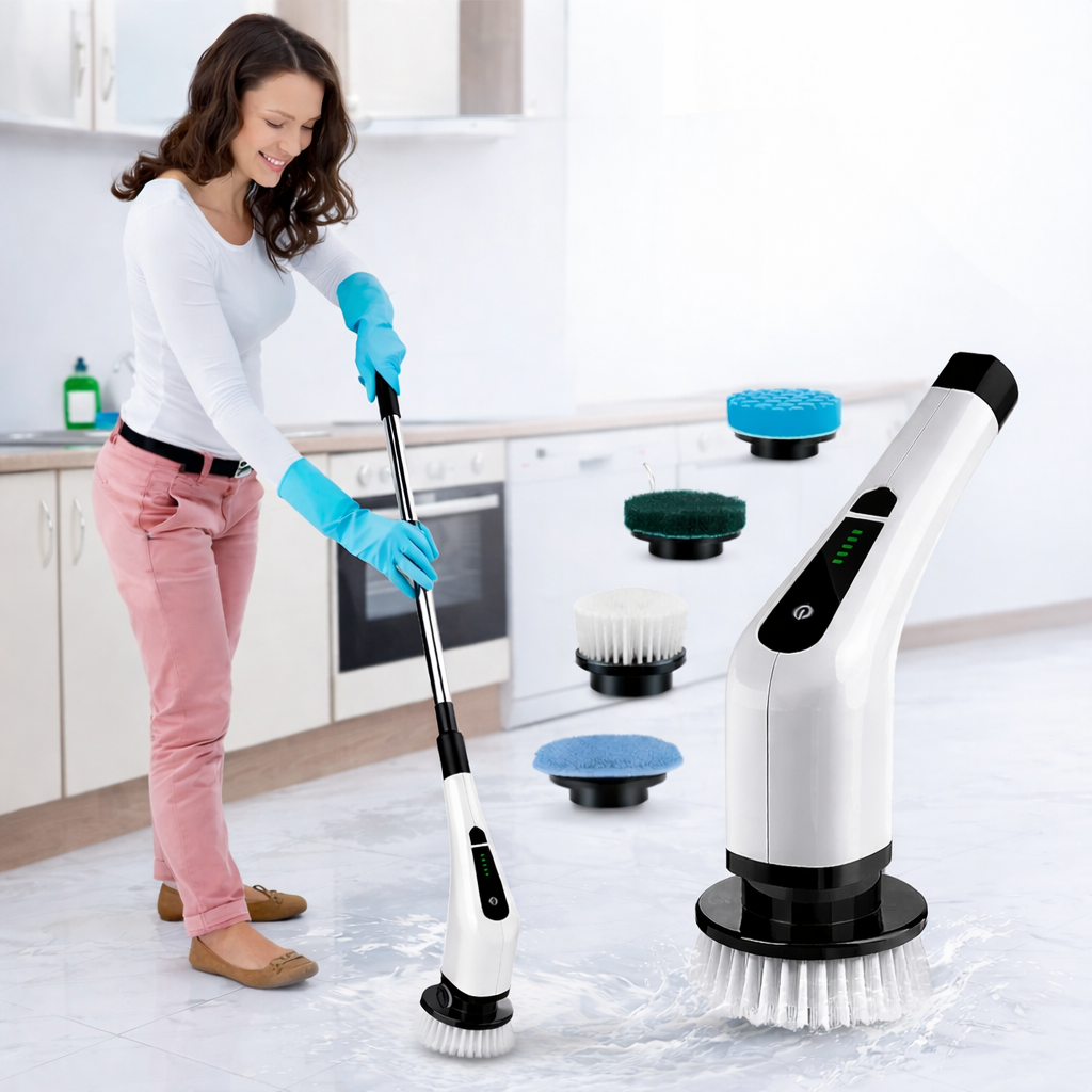 CEPILLO DE LIMPIEZA MULTIFUNCIONAL | REDUCE EL ESFUERZO AL LIMPIAR