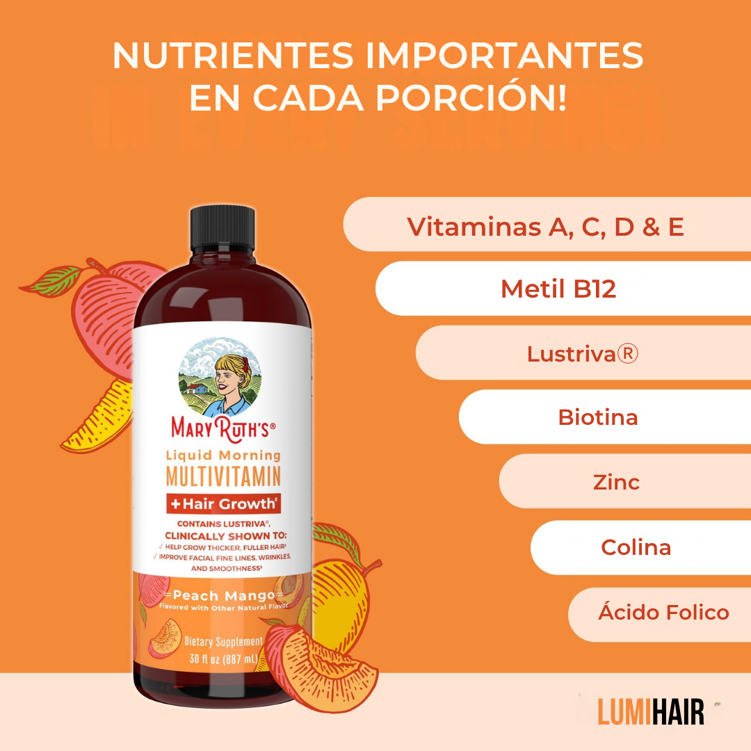 Multivitamínico Líquido Cabello Fuerte + Energía