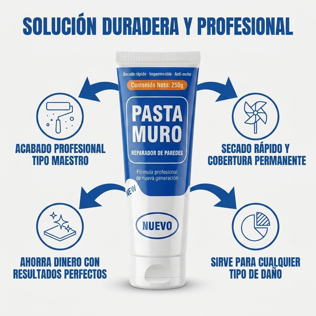 Kit Reparador de Muros | Tapa Hoyos y Grietas Sin Maestro
