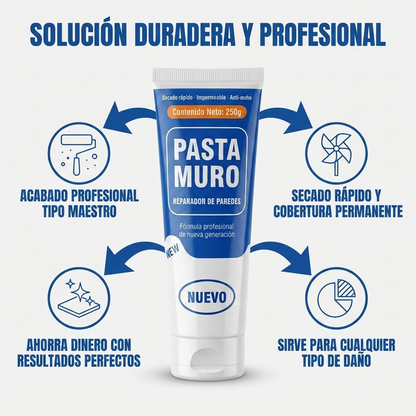 Kit Reparador de Muros | Tapa Hoyos y Grietas Sin Maestro