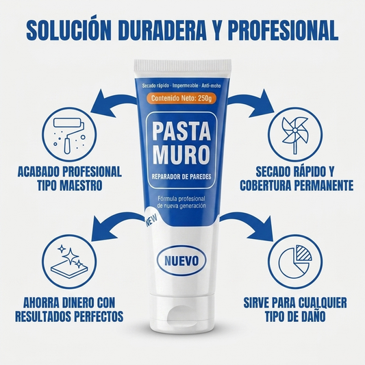 Kit Reparador de Muros | Tapa Hoyos y Grietas Sin Maestro