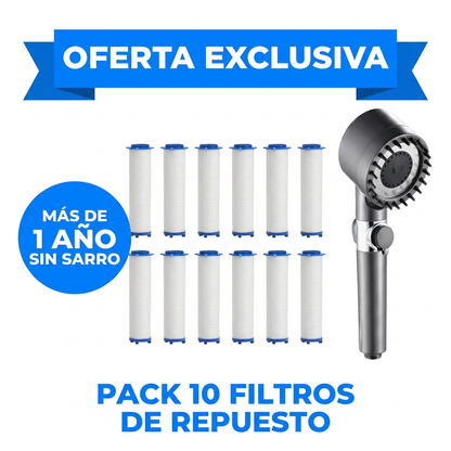 Añade el "Pack Anual" de 10 filtros y olvídate del agua dura por los próximos 12 meses.