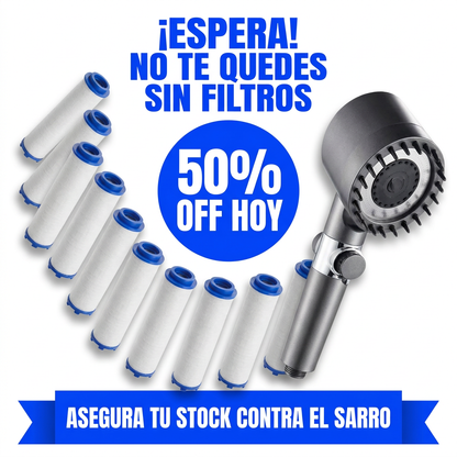 Añade el "Pack Anual" de 10 filtros y olvídate del agua dura por los próximos 12 meses.