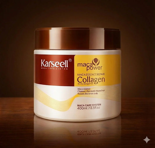 Mascarilla Capilar con Colágeno Karseell ORIGINAL | Repara el cabello dañado, devuelve suavidad desde el primer uso)